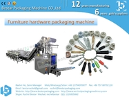 Multi functional packaging machine to count and pack furniture spare parts
