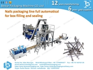 Automatic weighing and filling box packaging line for 4-10KG hardware nails